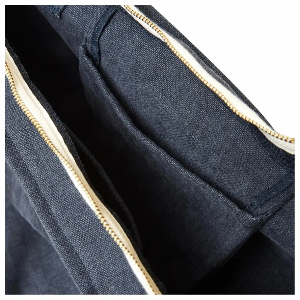 Sac week-end en lin | Bleu marine