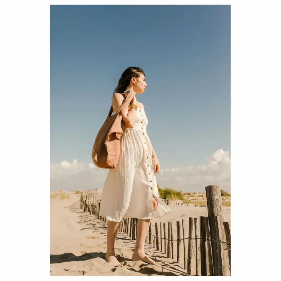 Sac week-end en lin | Terracotta