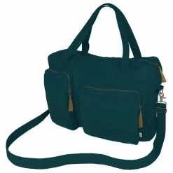 Sac weekender en coton bio | Teal Blue S022