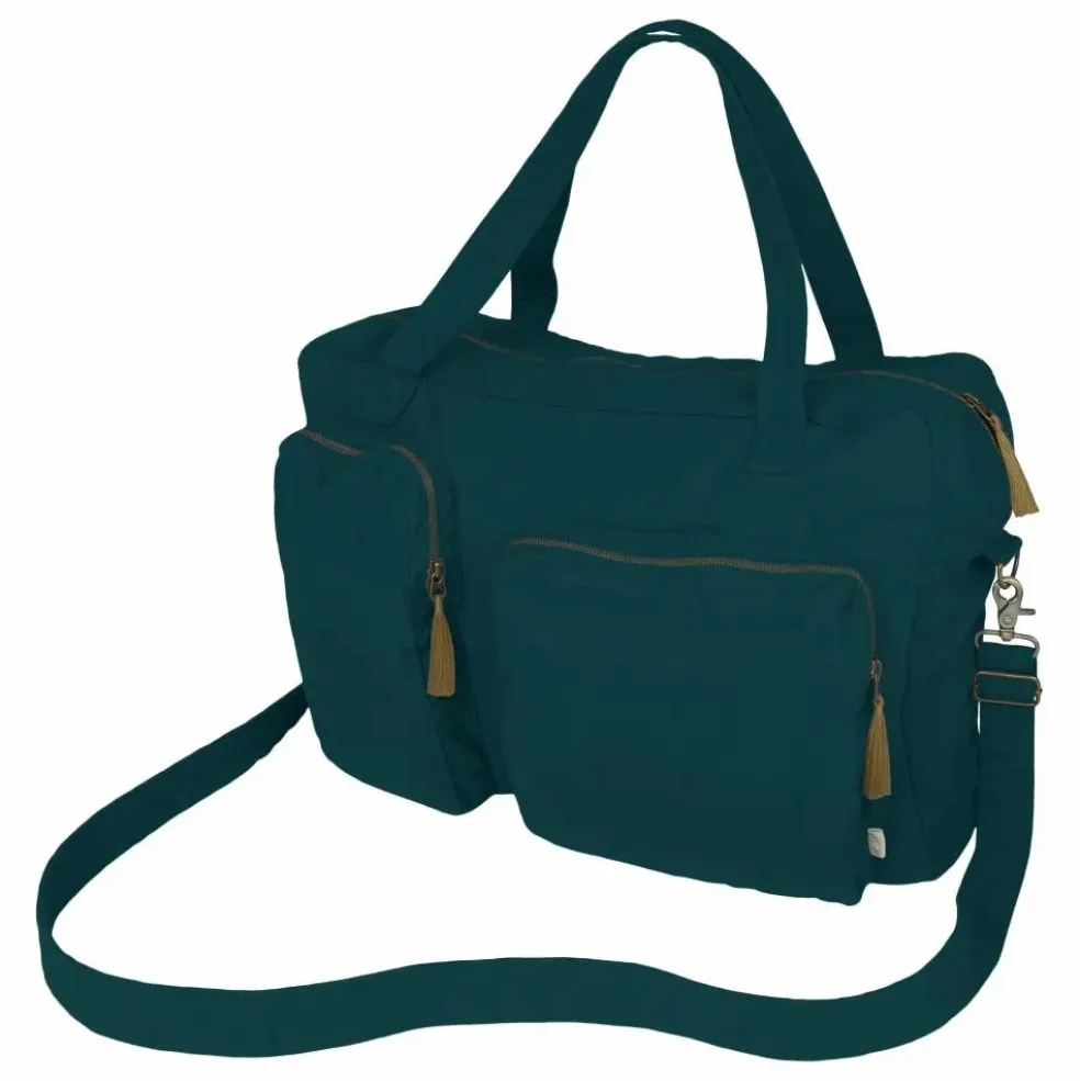 Sac weekender en coton bio | Teal Blue S022