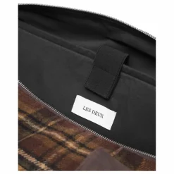 Sac Wesam Check Weekender Laine Carreaux | Marron