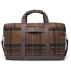 Sac Wesam Check Weekender Laine Carreaux | Marron