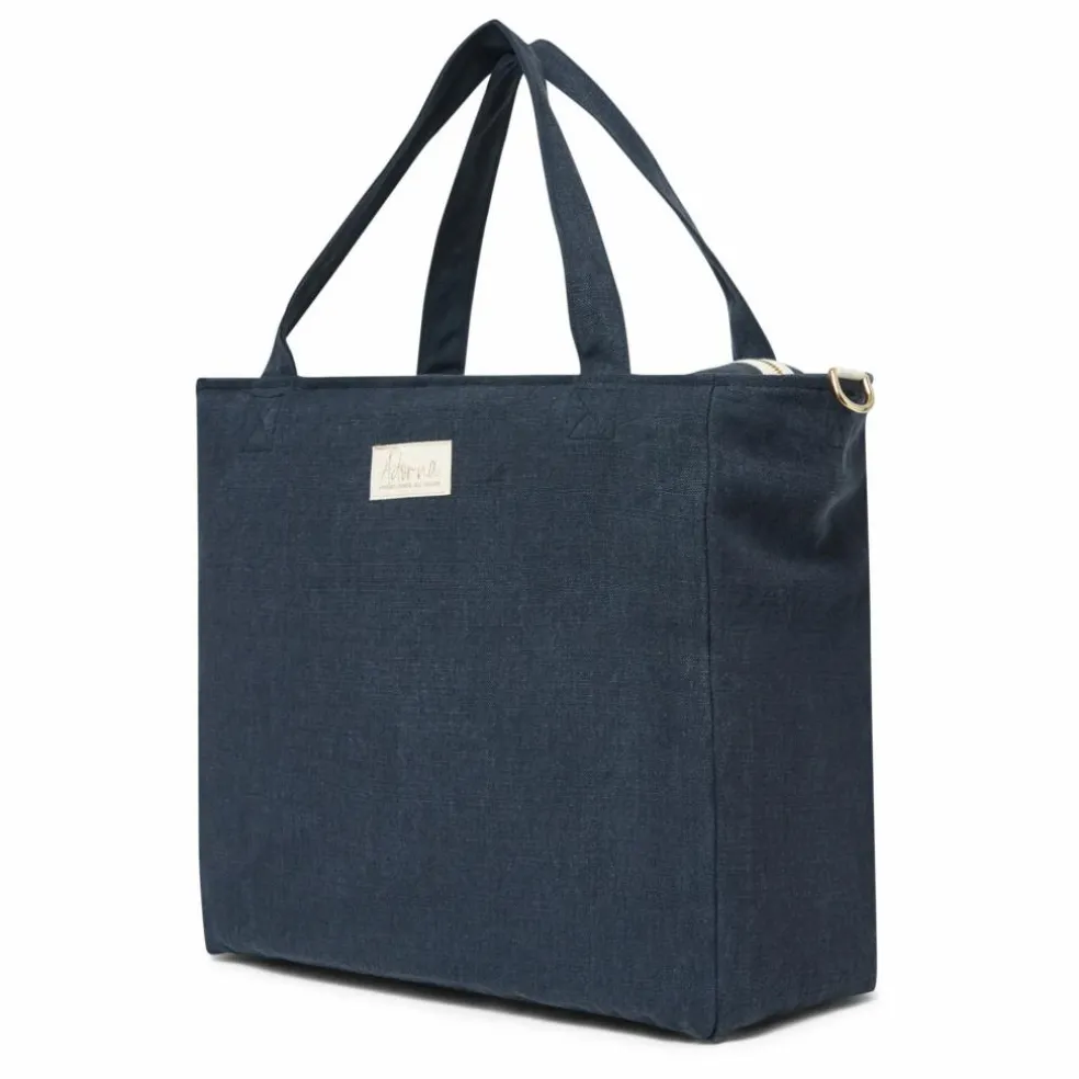 Sac zippé en lin | Bleu marine