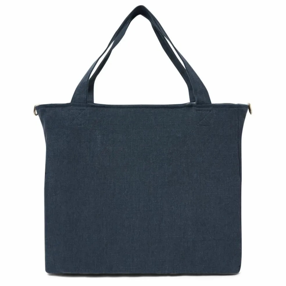 Sac zippé en lin | Bleu marine