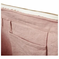 Sac zippé en lin | Rose poudré