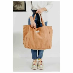 Sac zippé en lin | Terracotta