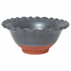 Saladier Lola en argile | Gris foncé