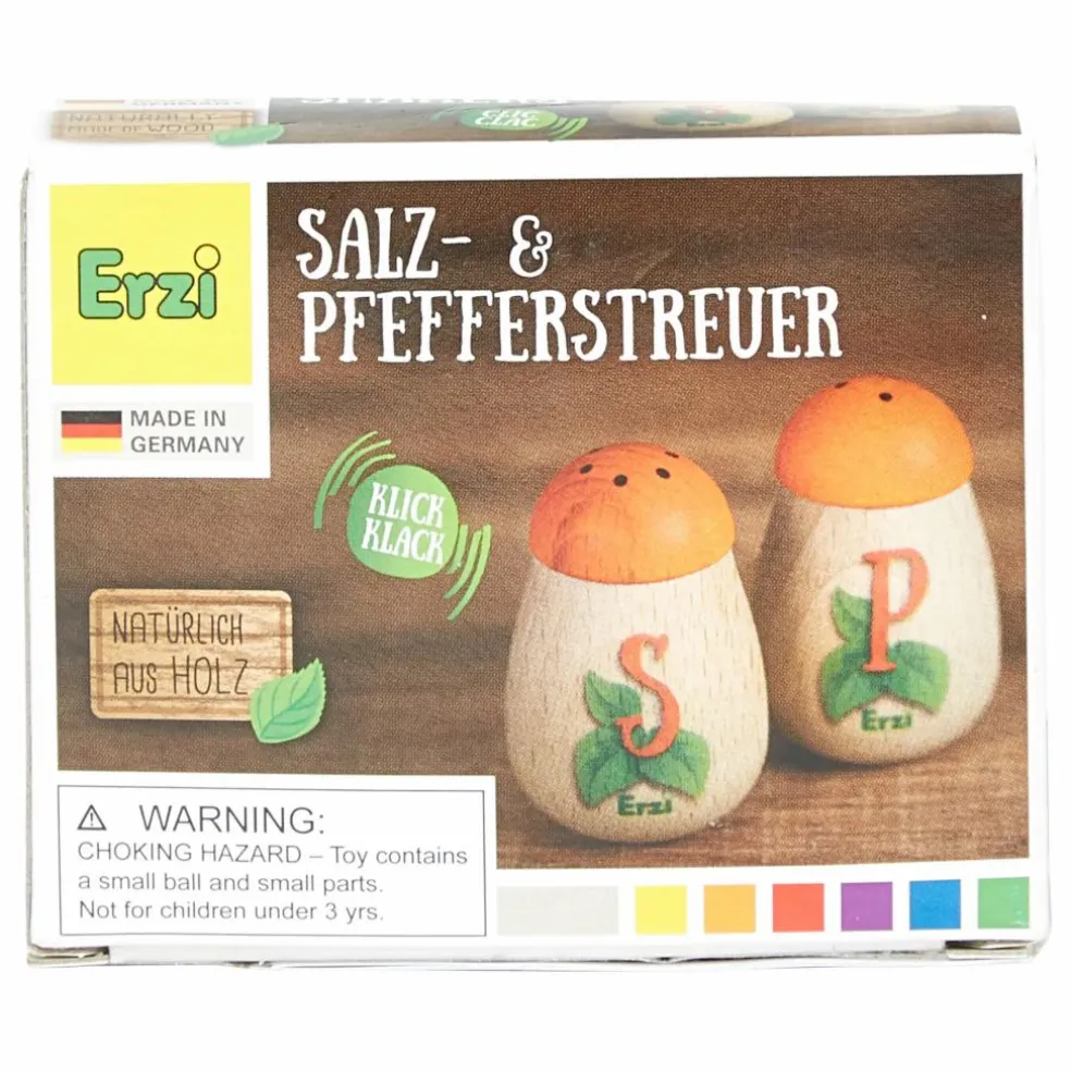 Salière et poivrier à jouer en bois