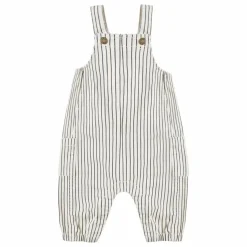 Salopette Cargo Rayures Mini | Ecru