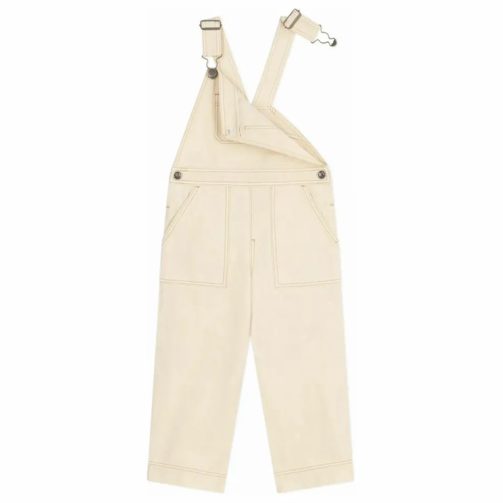 Salopette Denim Cœur | Beige