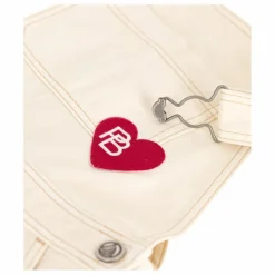 Salopette Denim Cœur | Beige