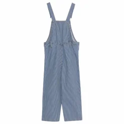 Salopette Diana Rayée Coton Bio | Bleu marine