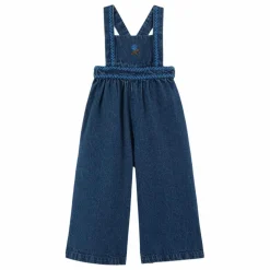 Salopette en Jean Brodée | Bleu