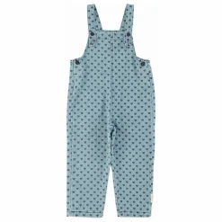 Salopette en Jean Cœurs | Bleu Clair