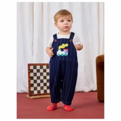 Salopette en Jean Train Coton Bio | Bleu nuit