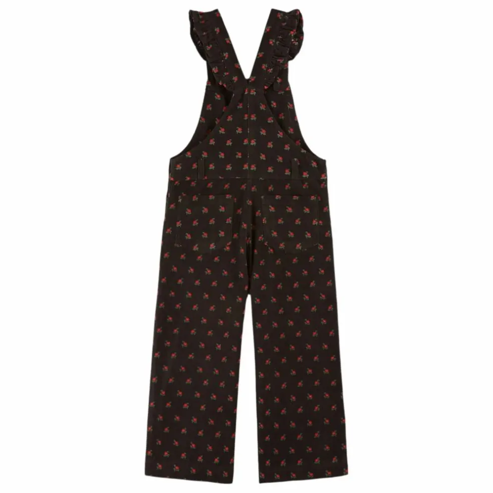 Salopette Fleurie | Noir