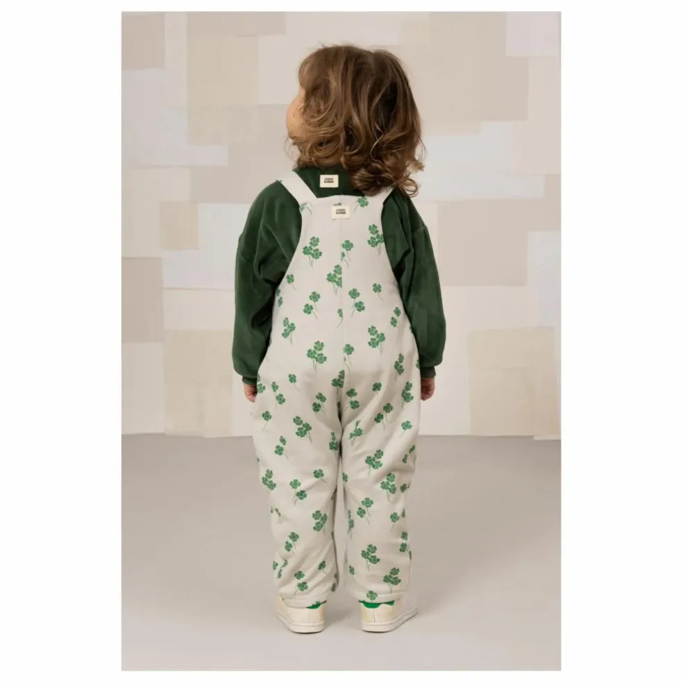 Salopette Homer Trèfles Coton Bio | Gris