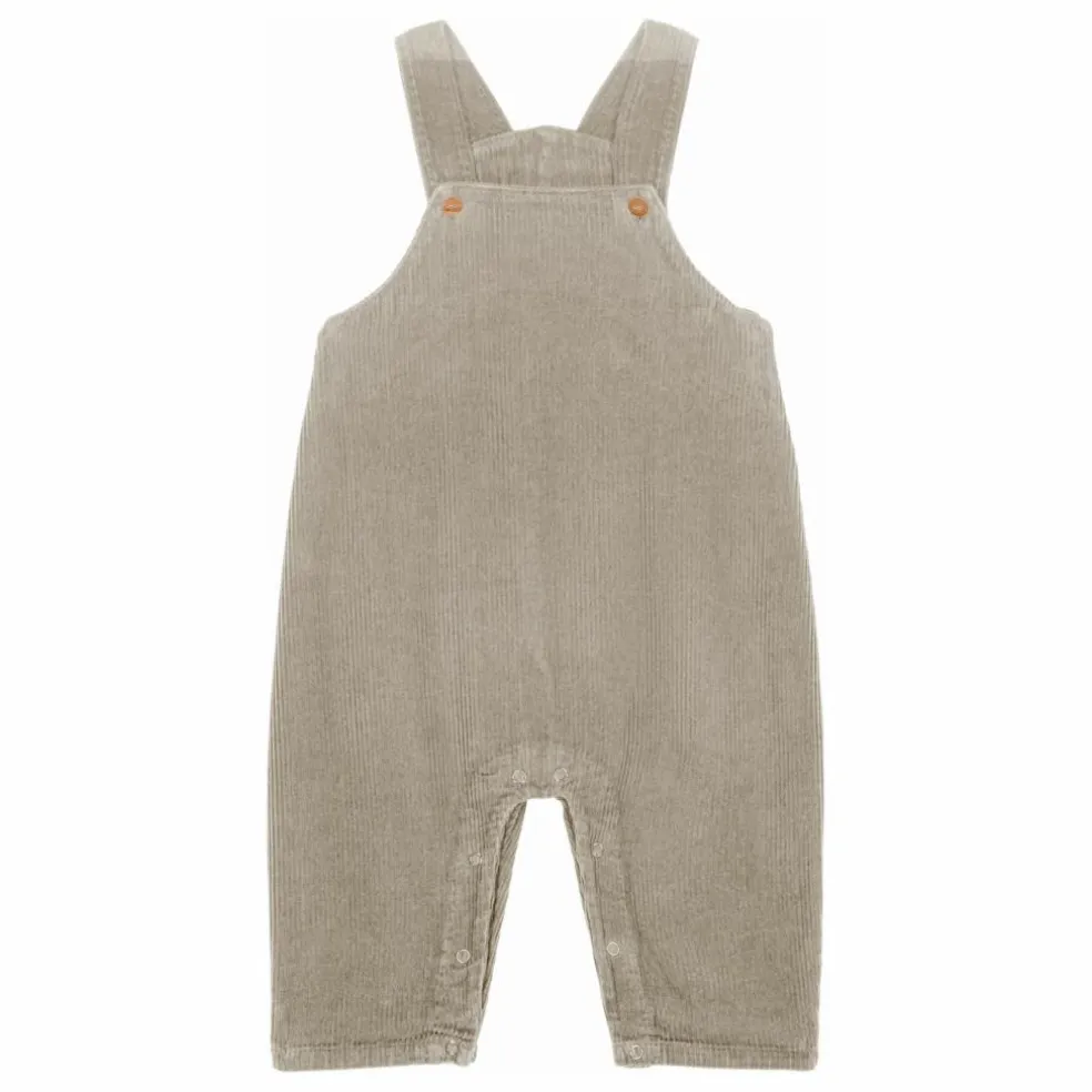 Salopette Homer Velours Côtelé Coton Bio | Gris