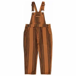 Salopette Rayée Coton Bio | Marron