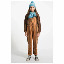 Salopette Rayée Coton Bio | Marron