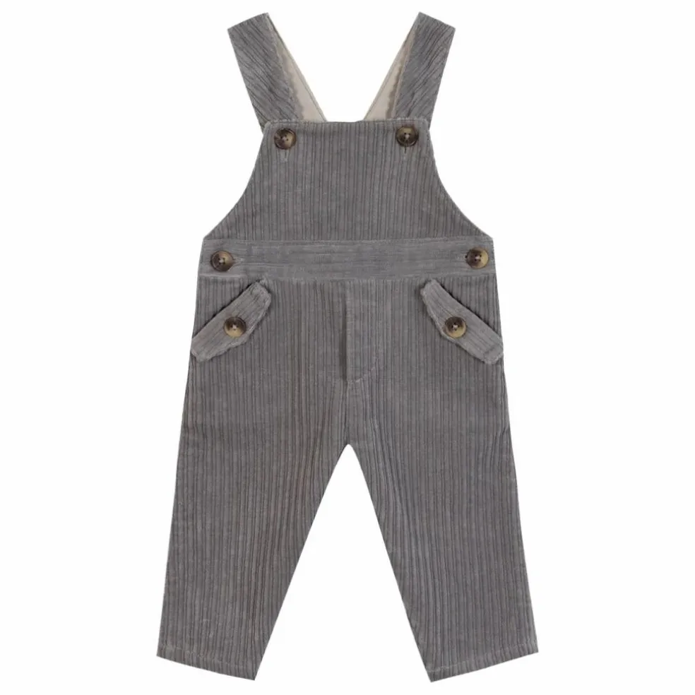 Salopette Velours Côtelé | Gris