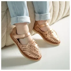 Sandales Alegria | Or rose