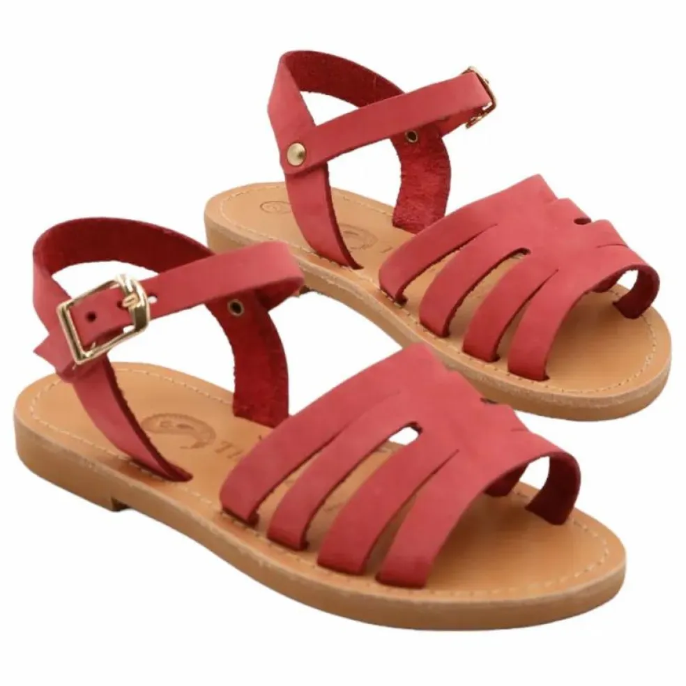 Sandales Alienor | Rouge framboise