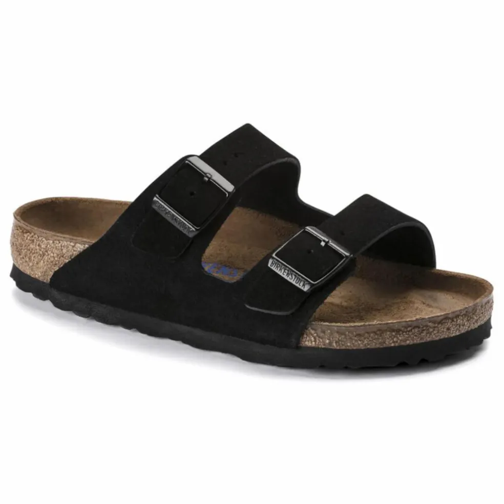 Sandales Arizona Suède et Nubuck - Collection Adulte | Noir