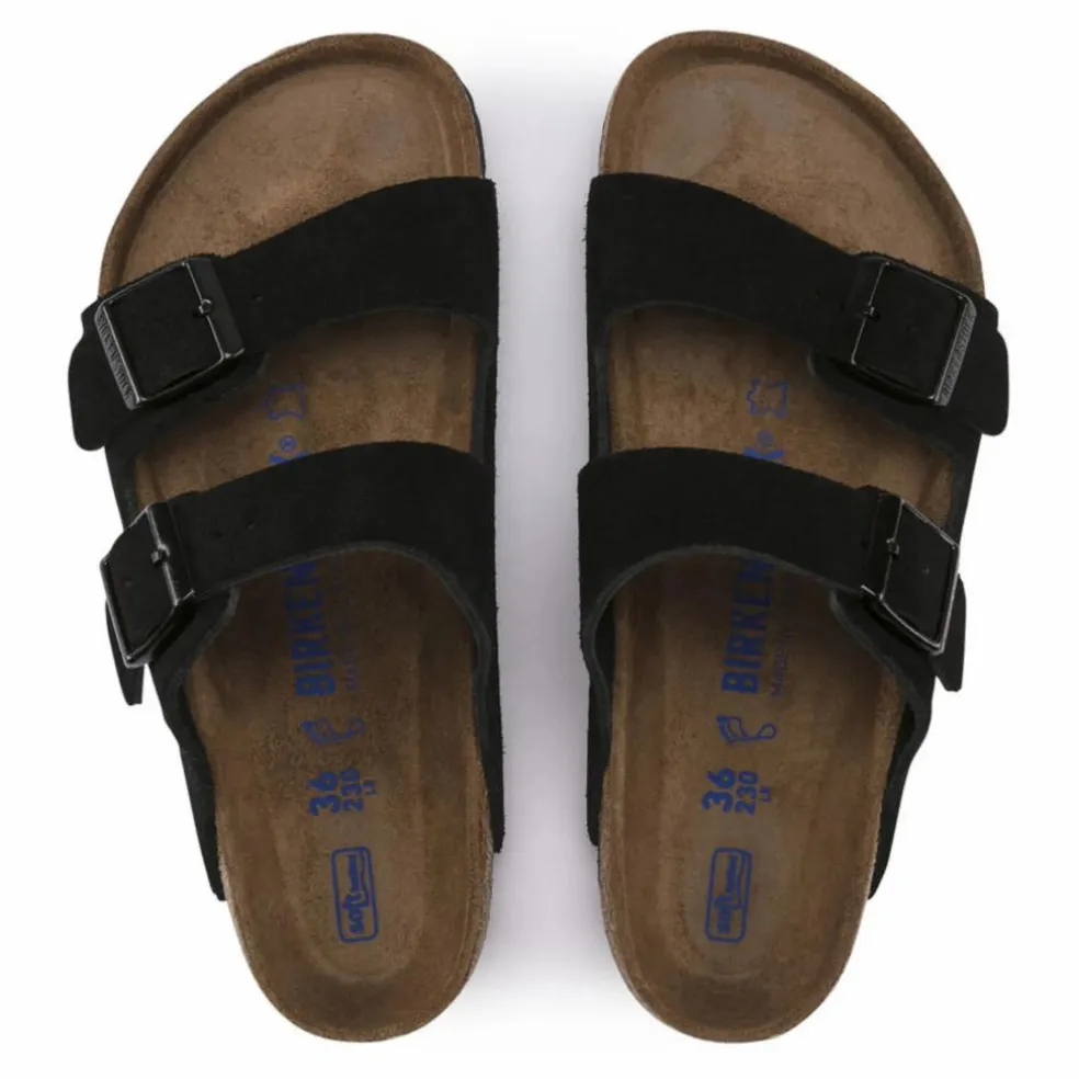 Sandales Arizona Suède et Nubuck - Collection Adulte | Noir