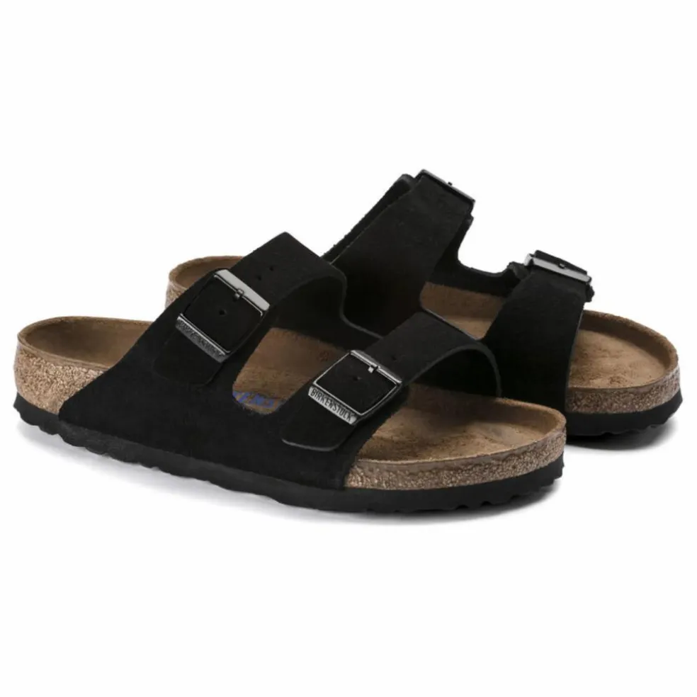 Sandales Arizona Suède et Nubuck - Collection Adulte | Noir