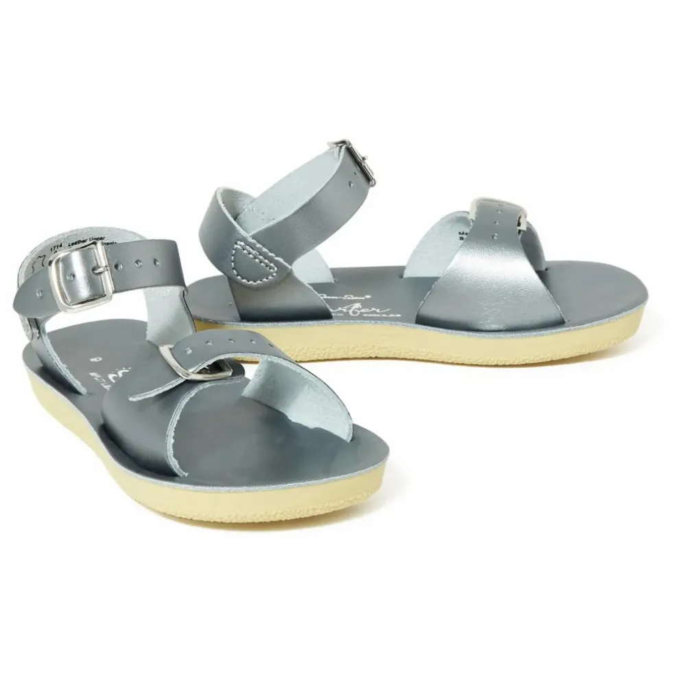 Sandales Cuir Waterproof Surfer | Argenté