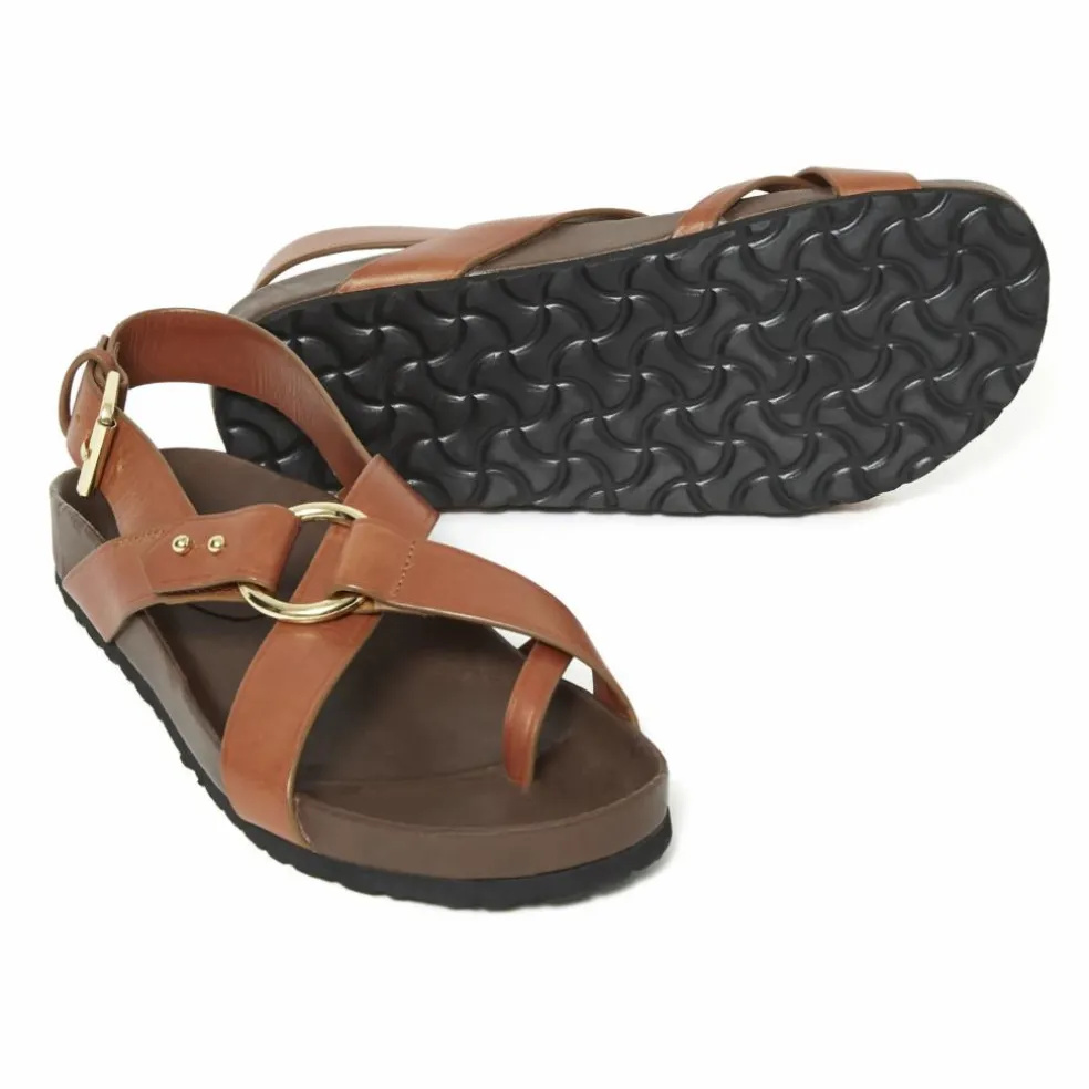 Sandales Mexico Cuir | Cognac