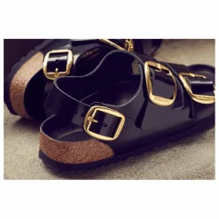 Sandales Milano Chaussant Etroit | Noir