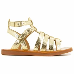 Sandales Plagette Gladiator | Or