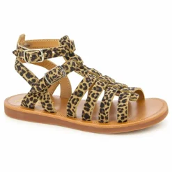 Sandales Plagette Gladiator | Léopard