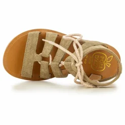 Sandales Plagette Guily Strap | Marron