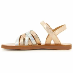 Sandales Plagette Lux | Or rose
