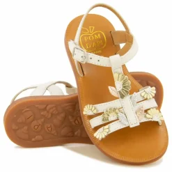 Sandales Plagette Multi Daisy | Crème