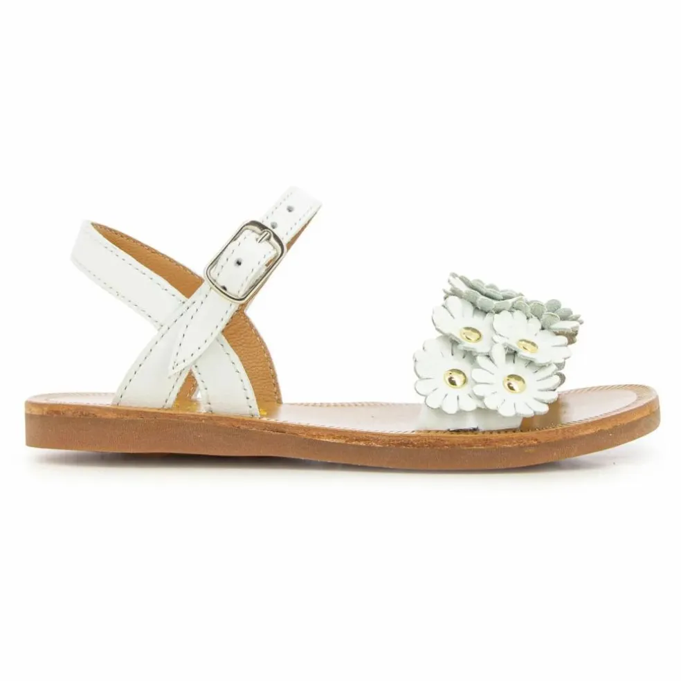 Sandales Plagette Multi Flo | Blanc