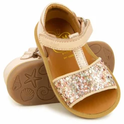 Sandales Poppy Easy Glitter | Or rose