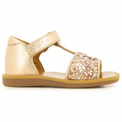 Sandales Poppy Easy Glitter | Or rose
