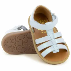 Sandales Poppy Strap | Blanc satiné