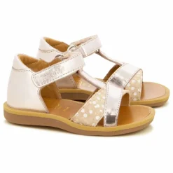Sandales Poppy Tek | Or rose
