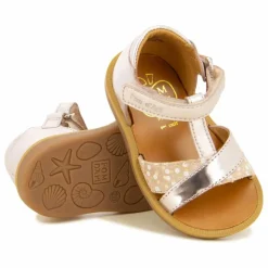 Sandales Poppy Tek | Or rose