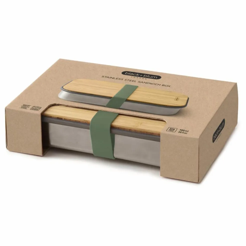 Sandwich box Stainless | Vert olive