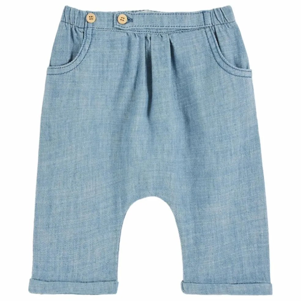 Sarouel Chambray | Bleu Clair