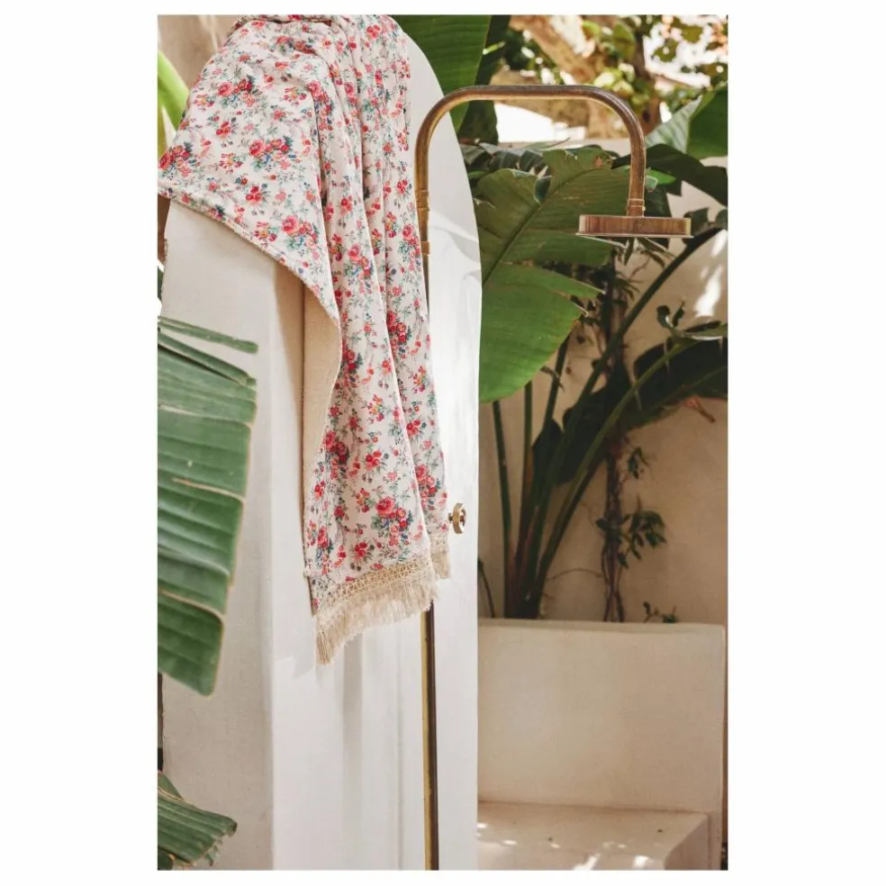 Serviette de plage Lana en coton bio | Ecru