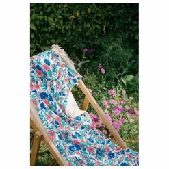 Serviette de plage Lana en coton bio | Bleu azur