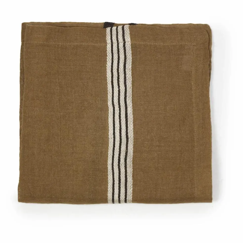Serviette de table - Stripe | Beige