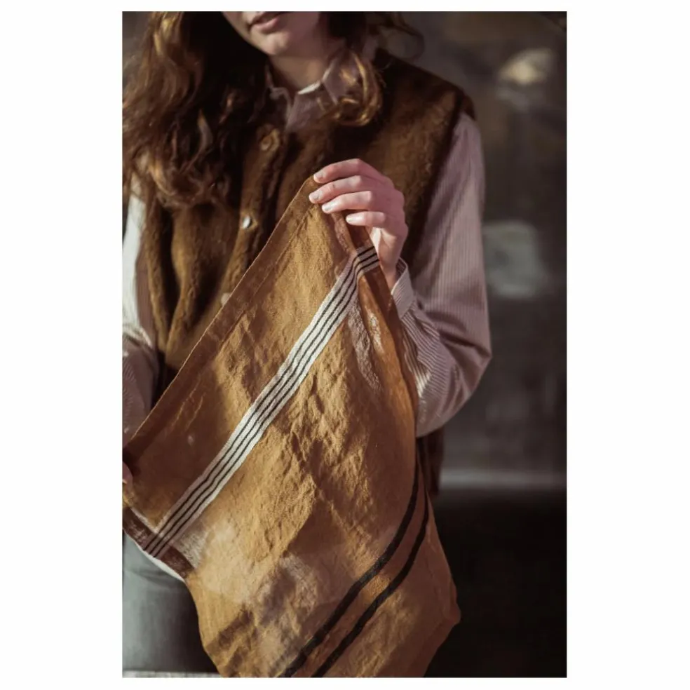 Serviette de table - Stripe | Beige